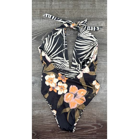 Maaji Areca Palm Nunik Plunge Reversible One Piece Bathing Suit Womens Medium - Picture 8 of 9